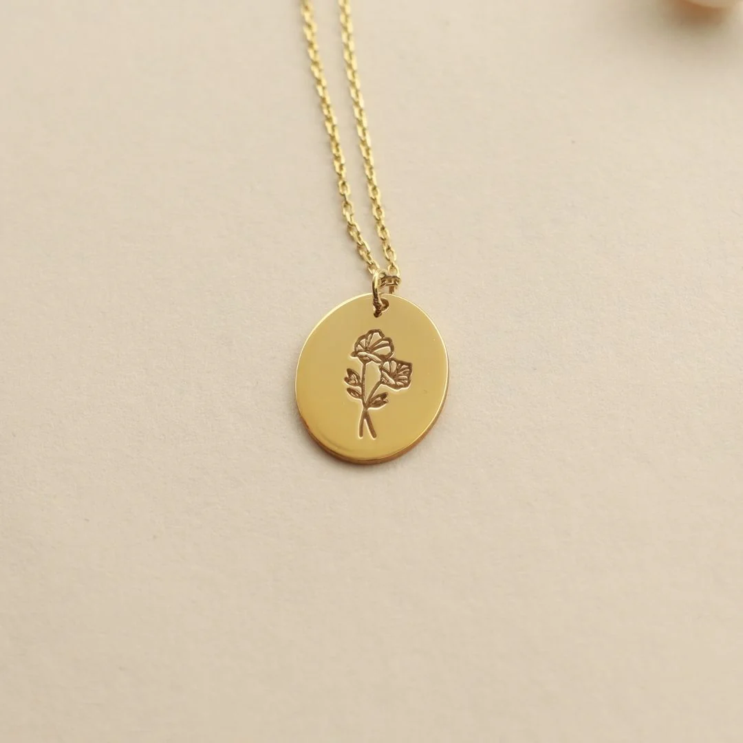Birth Month Flower Necklace - Image 6