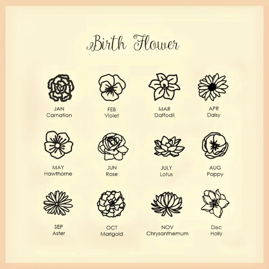 Personalized Birth Flower Necklace - Image 7